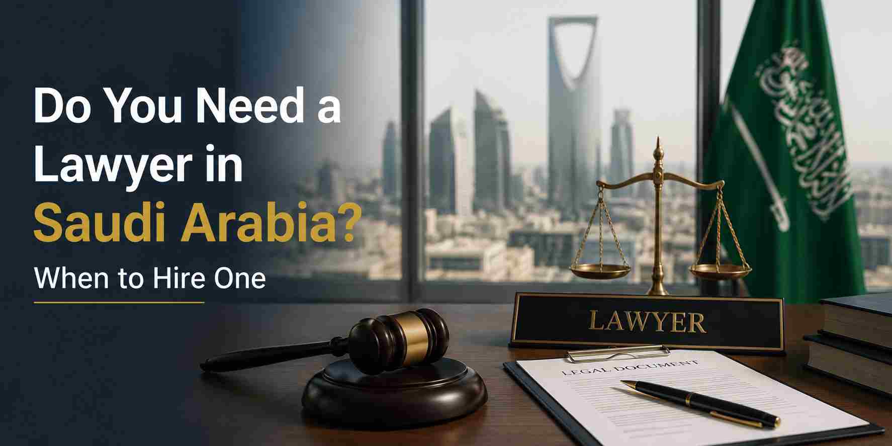Do You Need a Lawyer in Saudi Arabia? When to Hire One